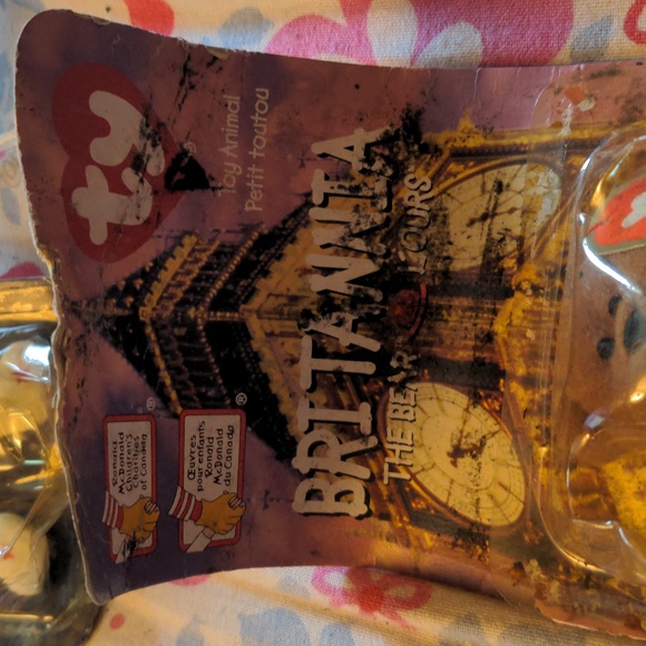 1999 Mc Donalds Bear Ty Brittannia The Bear Sealed - Picture 2 of 10
